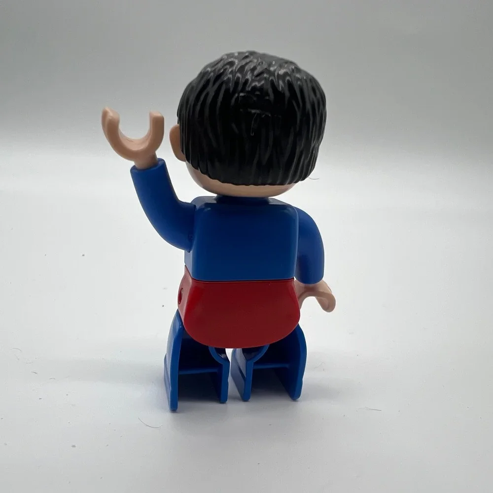 LEGO Duplo Superman Minifigure DC Comics Justice League Blue Suit Figure